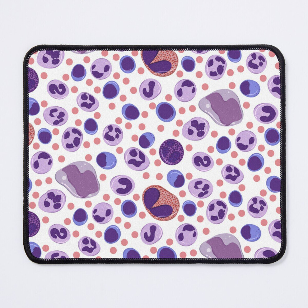 Mouse Pad Large Blood Cell Pattern 11.8 X 9.8 Inch Computer Mat Gaming Office Mousepad White 7802738112528