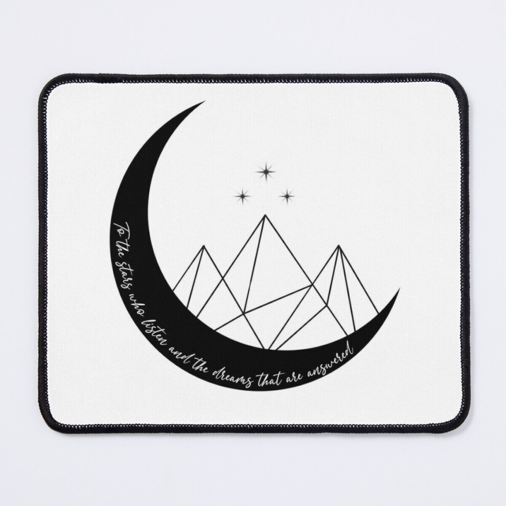 Mouse Pad Night Court Insignia And Quote: To The Stars Who Listen Acotar 11.8 X 9.8 Inch Computer Mat Gaming Office Mousepad 7802738194494
