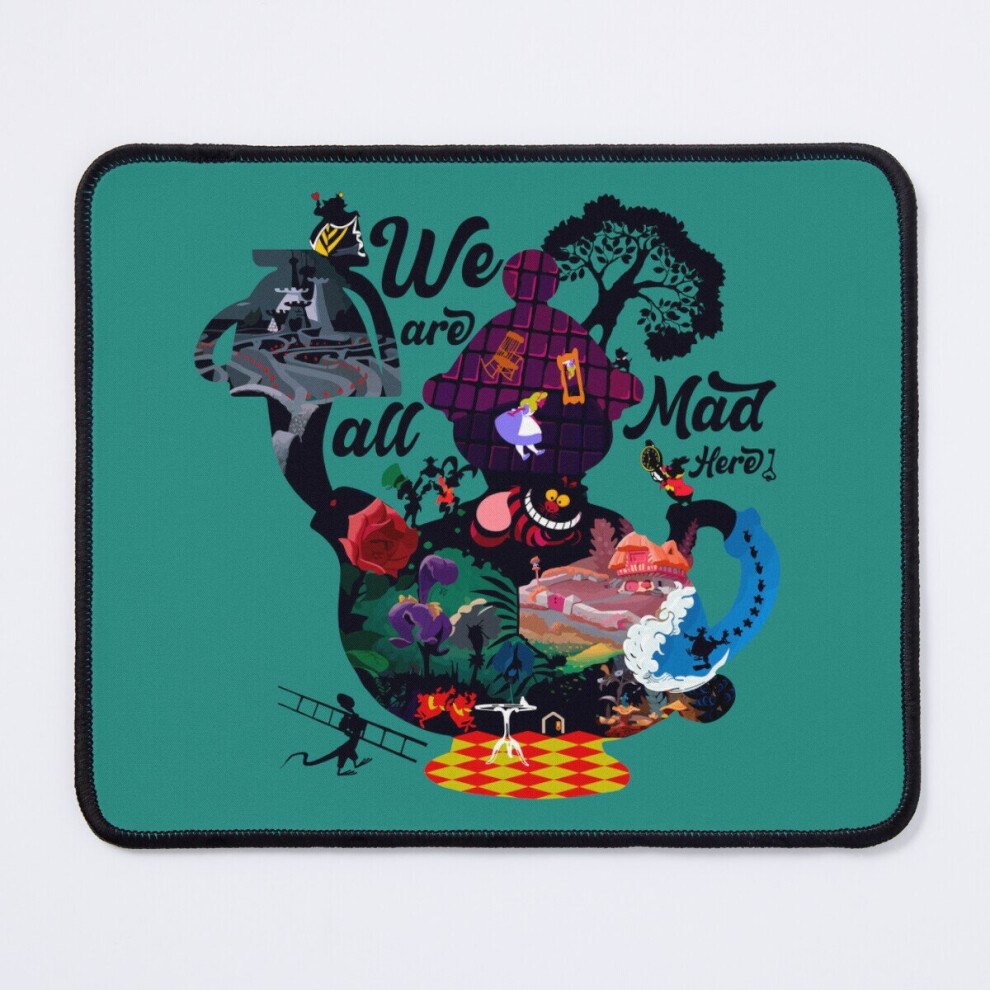 Mouse Pad We Are All Mad Here! 11.8 X 9.8 Inch Computer Mat Gaming Office Mousepad 7802738200515
