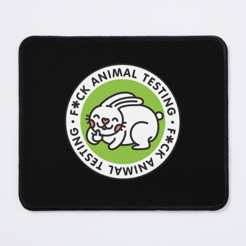 Mouse Pad F*Ck Animal Testing 11.8 X 9.8 Inch Computer Mat Gaming Office Mousepad 7802738158182