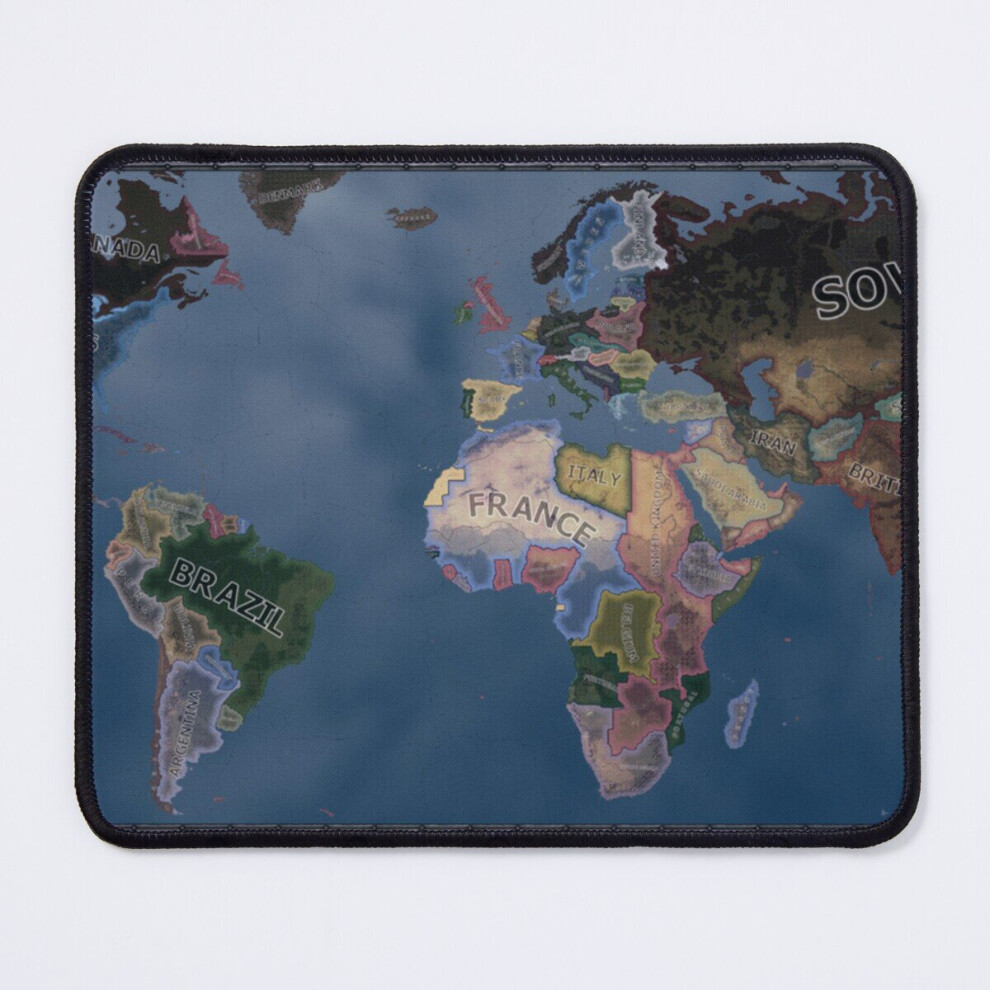 Mouse Pad Hearts of Iron 4 Map 11.8 x 9.8 inch Computer Mat Gaming Office Mousepad