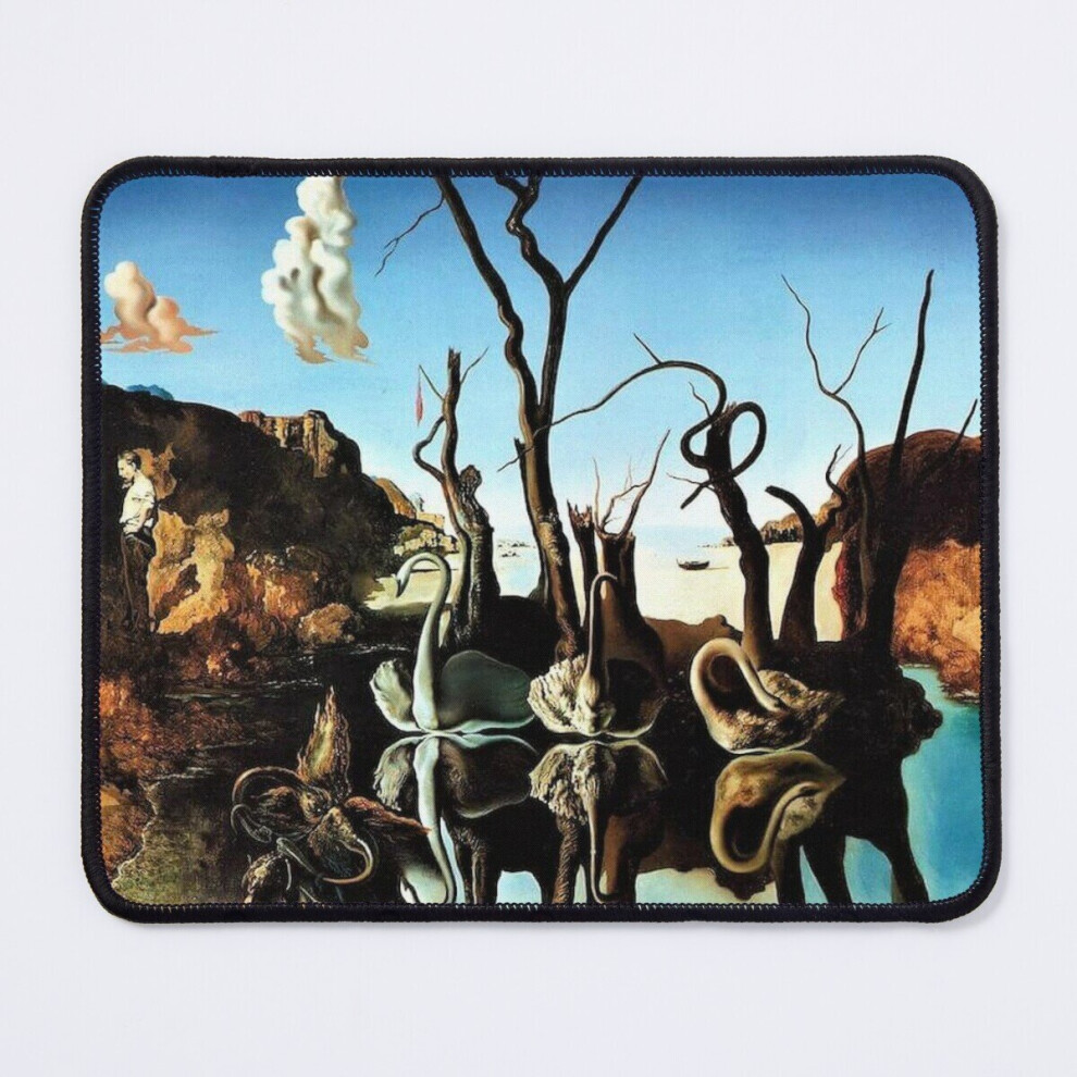 Mouse Pad Salvador Dali "Swans Reflecting Elephants" 11.8 X 9.8 Inch Computer Mat Gaming Office Mousepad 7802738199550
