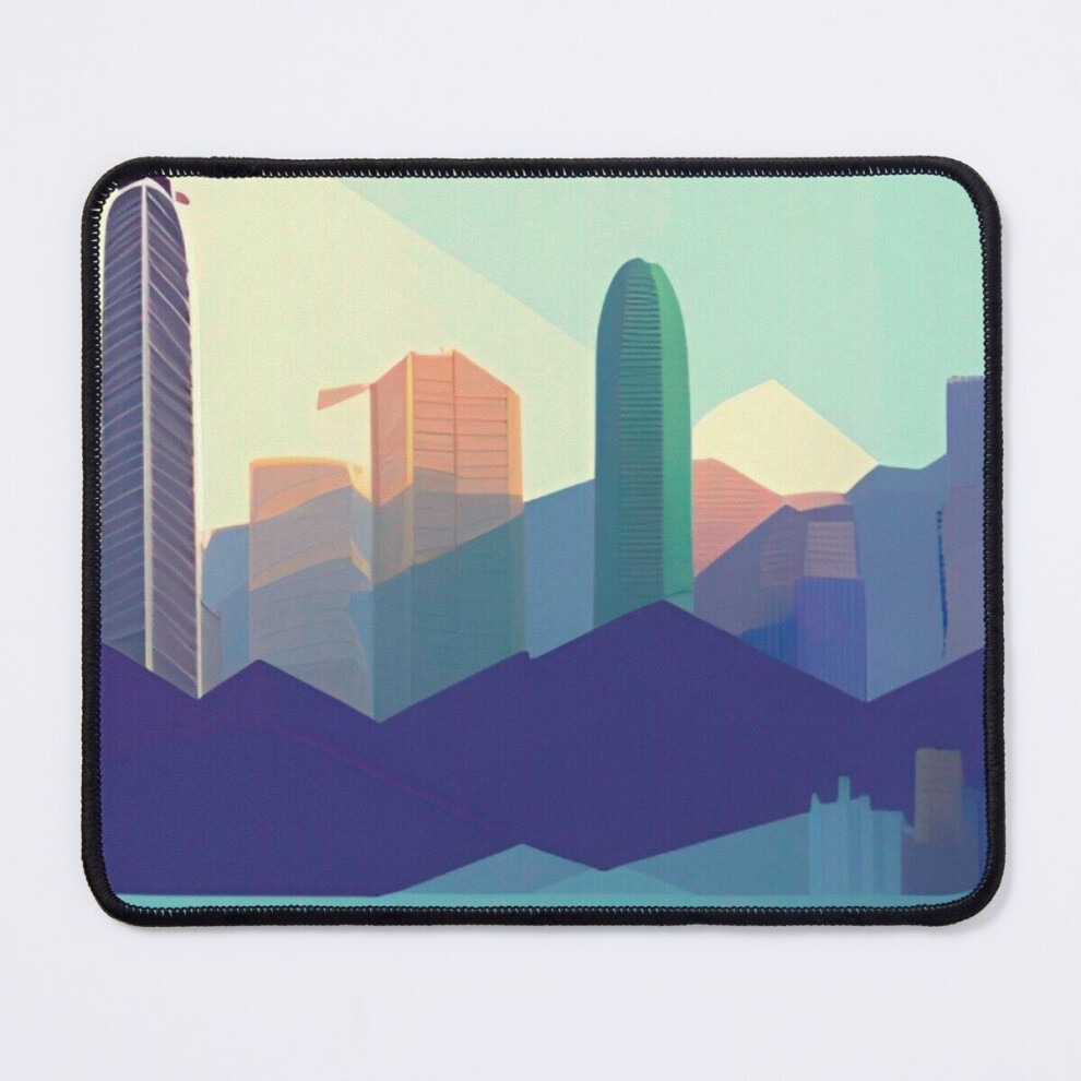 Mouse Pad Hong Kong Vector Paint 11.8 X 9.8 Inch Computer Mat Gaming Office Mousepad 7802738200836