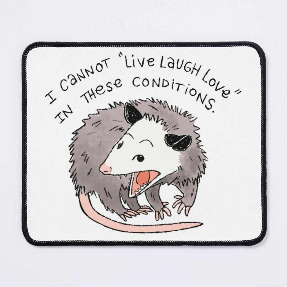 Mouse Pad Opossum Live Laugh Love 11.8 X 9.8 Inch Computer Mat Gaming Office Mousepad 7802738115284