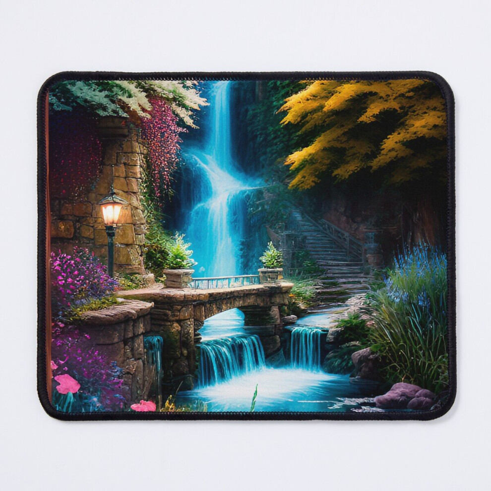 Mouse Pad Serenity Falls In The Orient 11.8 X 9.8 Inch Computer Mat Gaming Office Mousepad 7802738192025