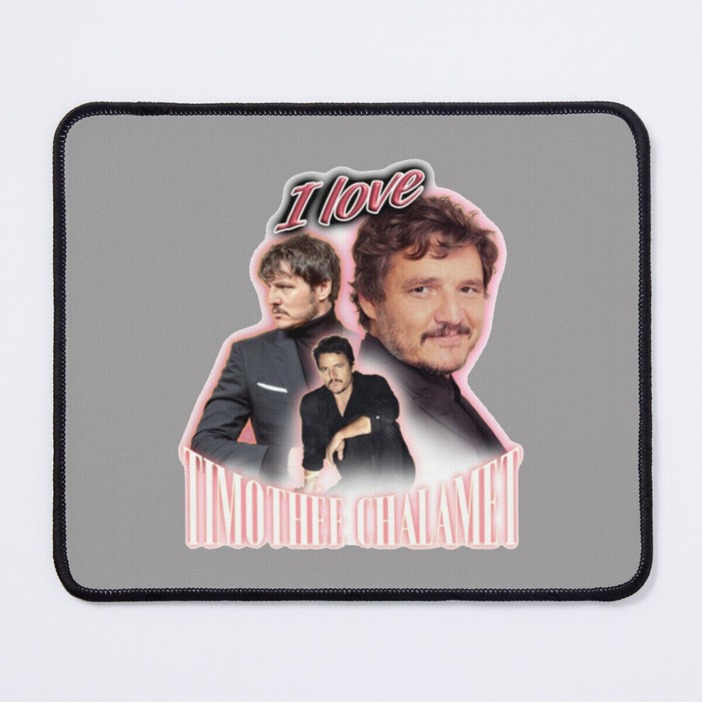 Mouse Pad I Love Timothee Chalamet Pedro Pascal Cursed Fan Collage 11.8 X 9.8 Inch Computer Mat Gaming Office Mousepad 7802738160307