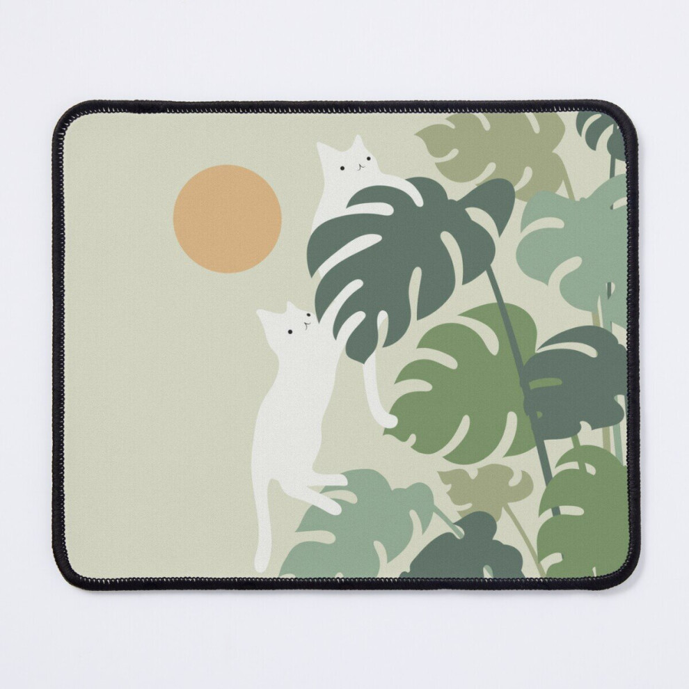 Mouse Pad Cat And Plant 42 11.8 X 9.8 Inch Computer Mat Gaming Office Mousepad 7802738115314