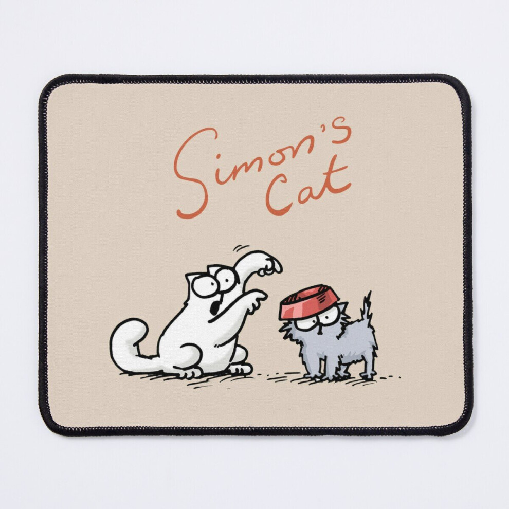 Mouse Pad Cute Naughty Simons Cat And His Friend, For Men Simons Cat Troll His Friend Cat Trending 11.8 X 9.8 Inch Computer Mat Gaming Office Mousepad 7802738127881