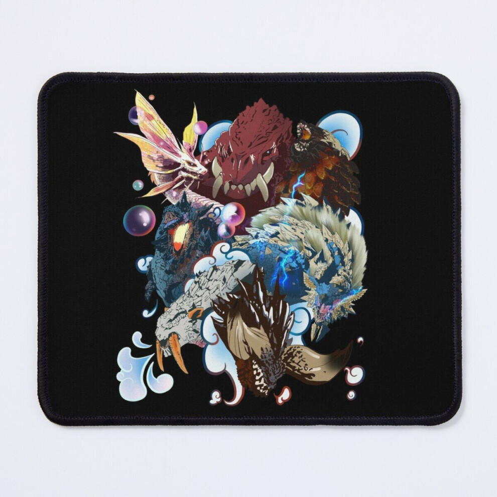 Mouse Pad Monster Hunter Collage 11.8 X 9.8 Inch Computer Mat Gaming Office Mousepad 7802738122886