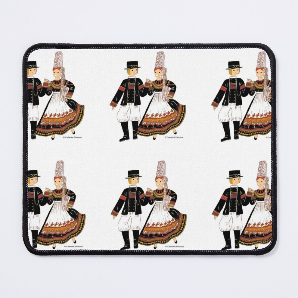 Mouse Pad Traditional Costume Bigouden, Brittany France 11.8 X 9.8 Inch Computer Mat Gaming Office Mousepad 7802738202243