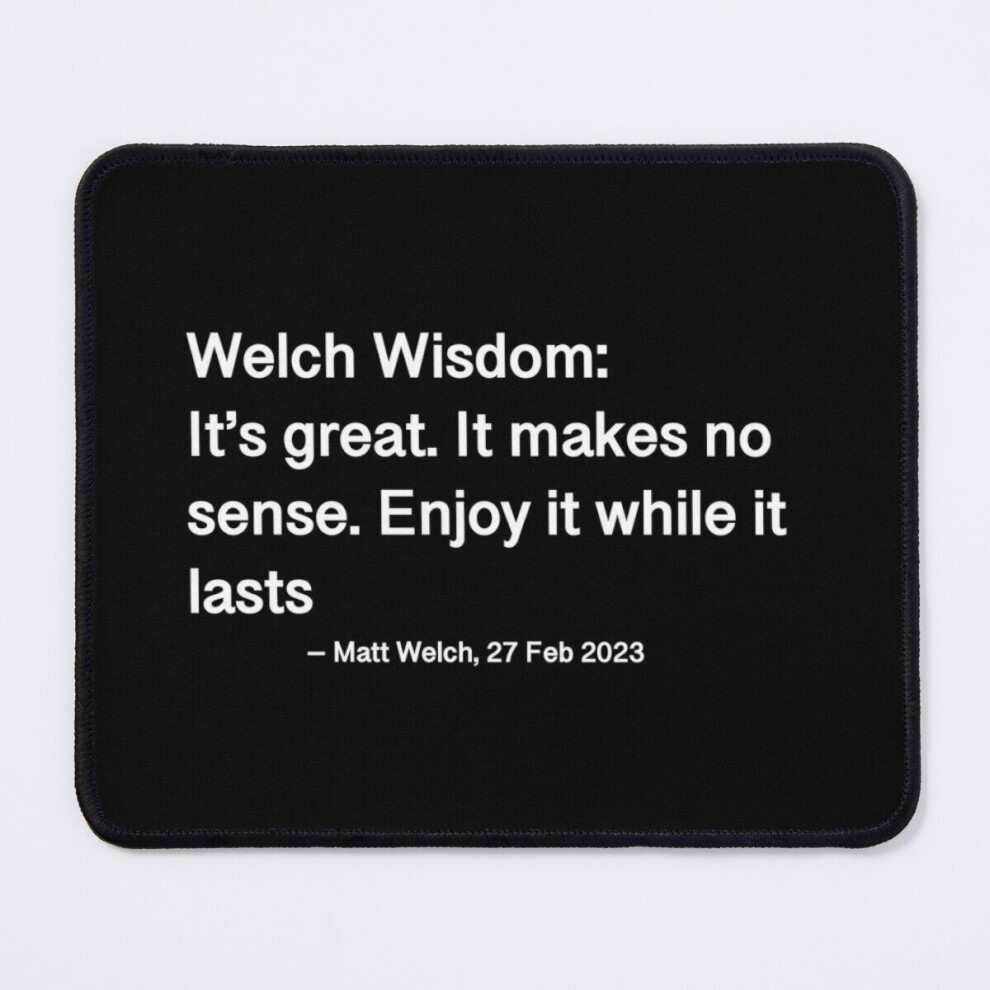 Mouse Pad Welch Wisdom 11.8 X 9.8 Inch Computer Mat Gaming Office Mousepad 7802738182491