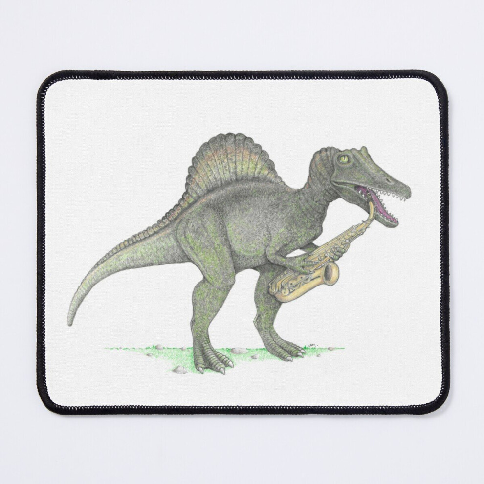 Mouse Pad Spinosaurus With Alto Sax 11.8 X 9.8 Inch Computer Mat Gaming Office Mousepad 7802738171396