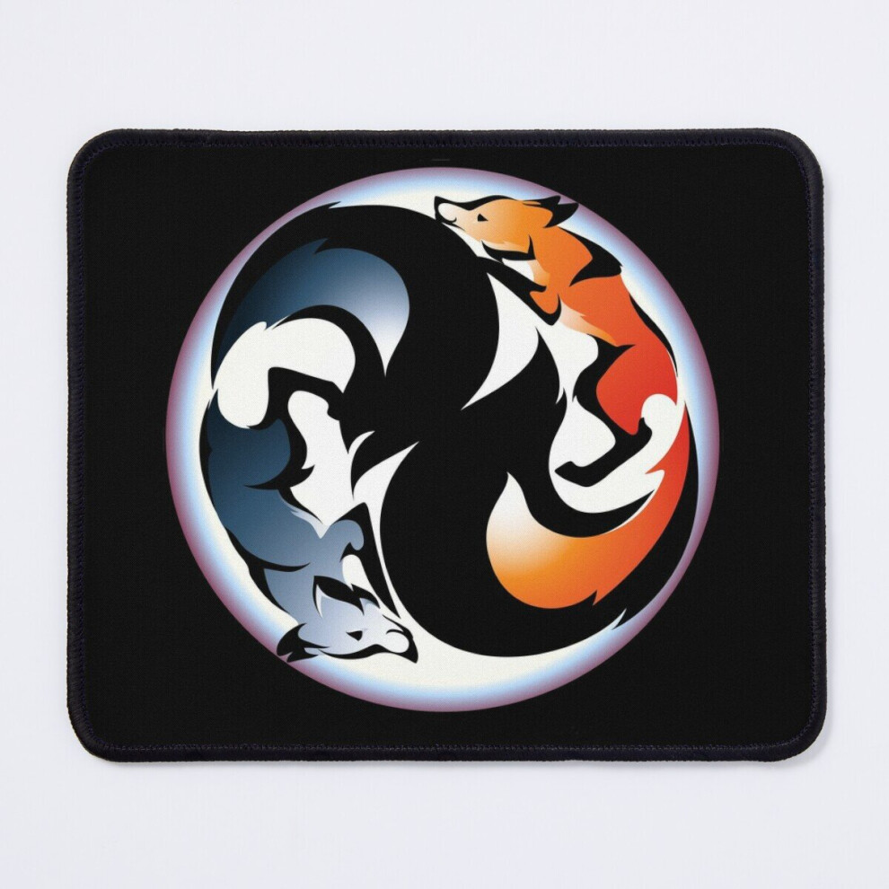 Mouse Pad Yin Yang Kitsune 11.8 X 9.8 Inch Computer Mat Gaming Office Mousepad 7802738203745