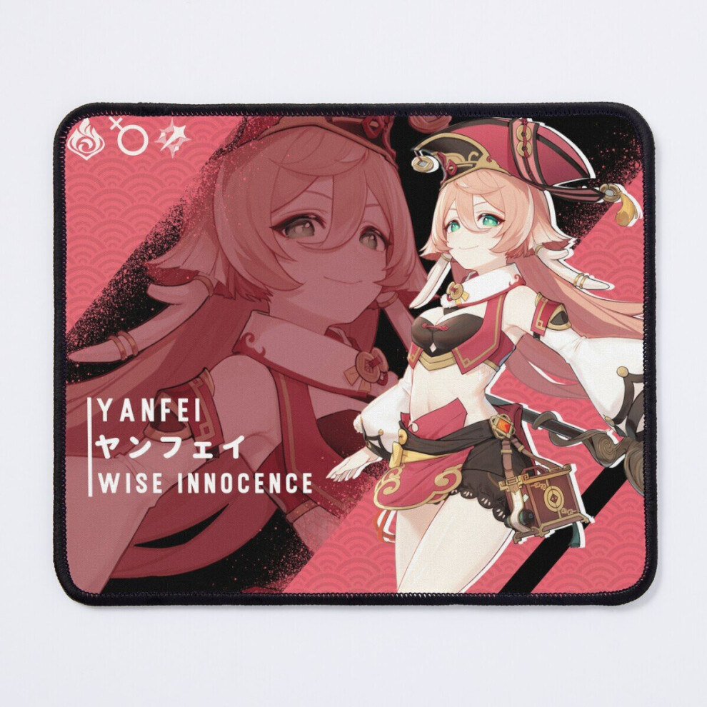 Mouse Pad Yanfei ?????Wise Innocence Genshin Impact 11.8 X 9.8 Inch Computer Mat Gaming Office Mousepad 7802738207453
