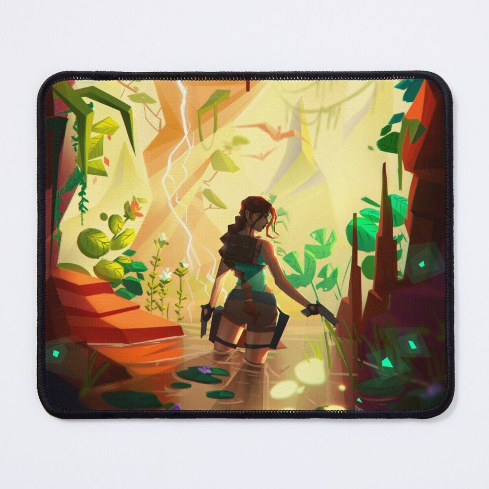 Mouse Pad Lost Valley - Tomb Raider 25Th Anniversary Fanart - Art 11.8 X 9.8 Inch Computer Mat Gaming Office Mousepad 7802738186055