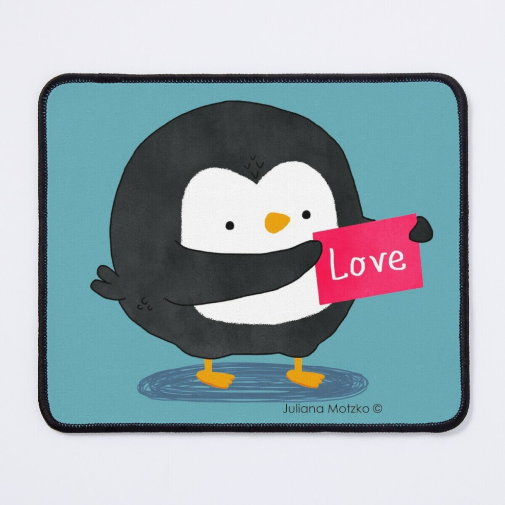 Mouse Pad Penguin With A Love Card 11.8 X 9.8 Inch Computer Mat Gaming Office Mousepad 7802738146424