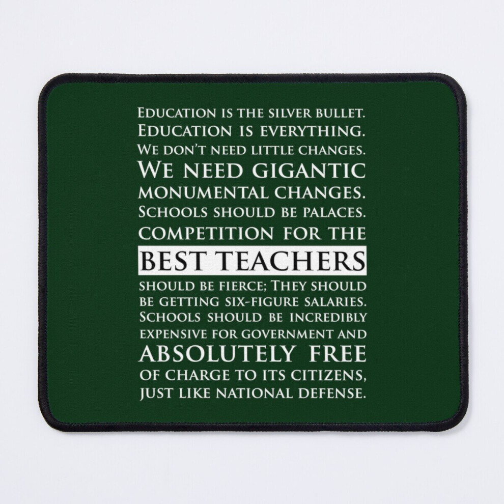 Mouse Pad The West Wing - Education Speech Sam Seaborn 11.8 X 9.8 Inch Computer Mat Gaming Office Mousepad 7802738176711