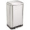 Amazon Rectangular Trash Can, 20 Litre/5.3 Gallon, Silver, Black 1