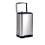 Amazon Rectangular Trash Can, 20 Litre/5.3 Gallon, Silver, Black 2
