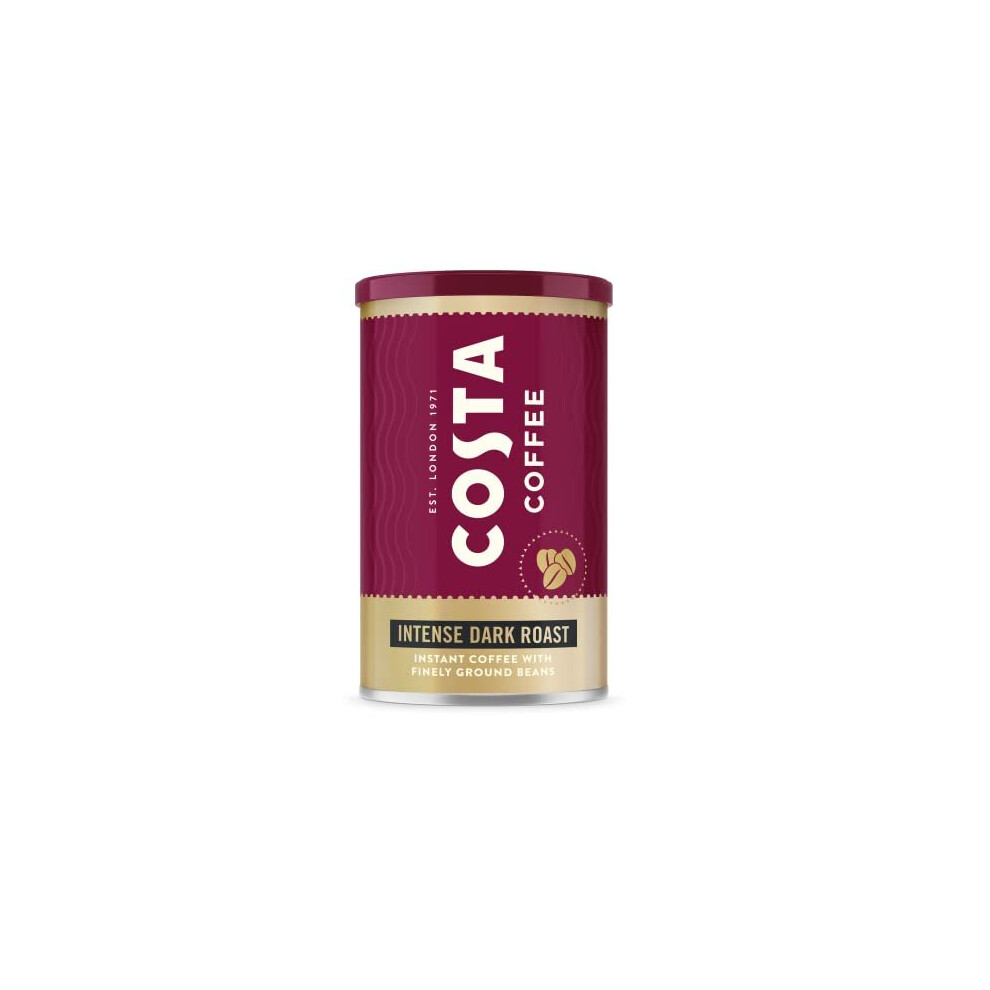 New Costa Instant Intense Roast Coffee Dark 100G