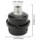 2 PCS 1/2"PT 20mm Air Compressor Silencer Filter Metal Air Compressor Intake Filter Muffler Silencer w/ 2 PCS Filter Element Replacement 2