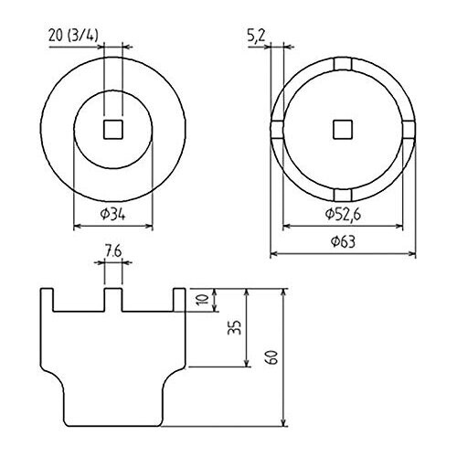 5420 | Supporting Joint Pin Wrench | for Mercedes-Benz M-Class 1