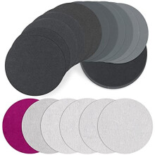 30PCS 125mm Sanding Discs, JatilEr Grits 320 600 800 1200 1500 2000 Wet and Dry Sanding Discs Hook and Loop Flocking Disc Silicon Carbide Orbital