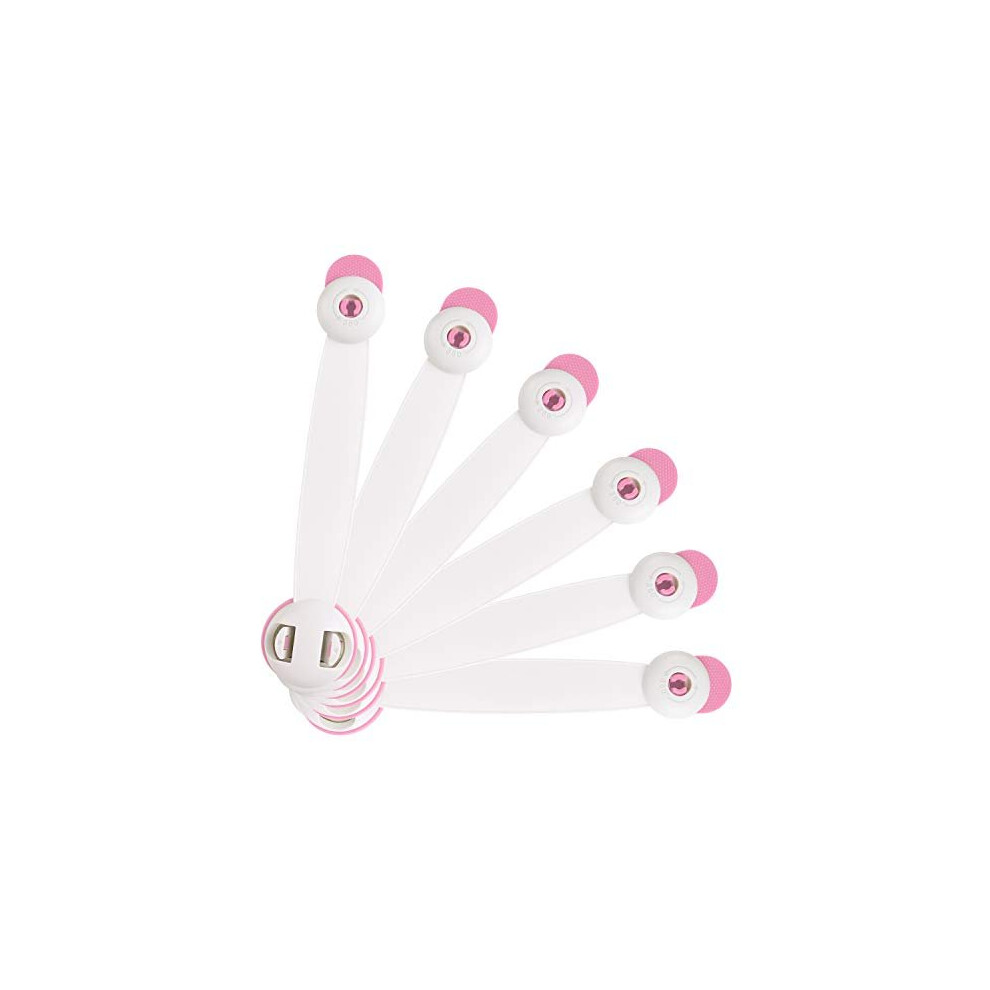 Child Safety Cupboard Locks, 6 Pcs Baby Proof Locks No Screws Child Locks With 3M Adhesive Stick On Cabinets, Children Proof Latches For Kitchen, Door Vicloon