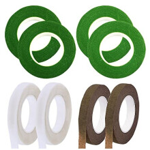 8 Roll Florist Stem Wrap, 12mm Width Floral Tape Bouquet Tape, 90 Feet/Roll Flower Tape