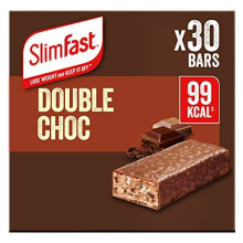 Snack Bar, Low Calorie Snack, Double Choc Flavour, 30 x 25 g Multipack