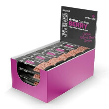 Nut Free Oat Flapjack Healthy Snack & Energy Bars - Running,Gym, Cycling - Breakfast Snack - Made in The UK - Berry Pack of 24