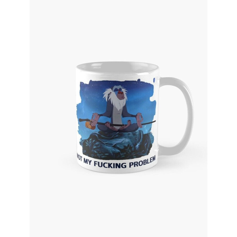 Mugs 11oz Rafiki, not my problem Coffee Ceramic Mug Funny Anniversary Novelty Christmas Gift