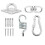 Hammock Chair Ultimate Hanging Accessories Kit Ceiling Mount 360 Degree Rotation 1