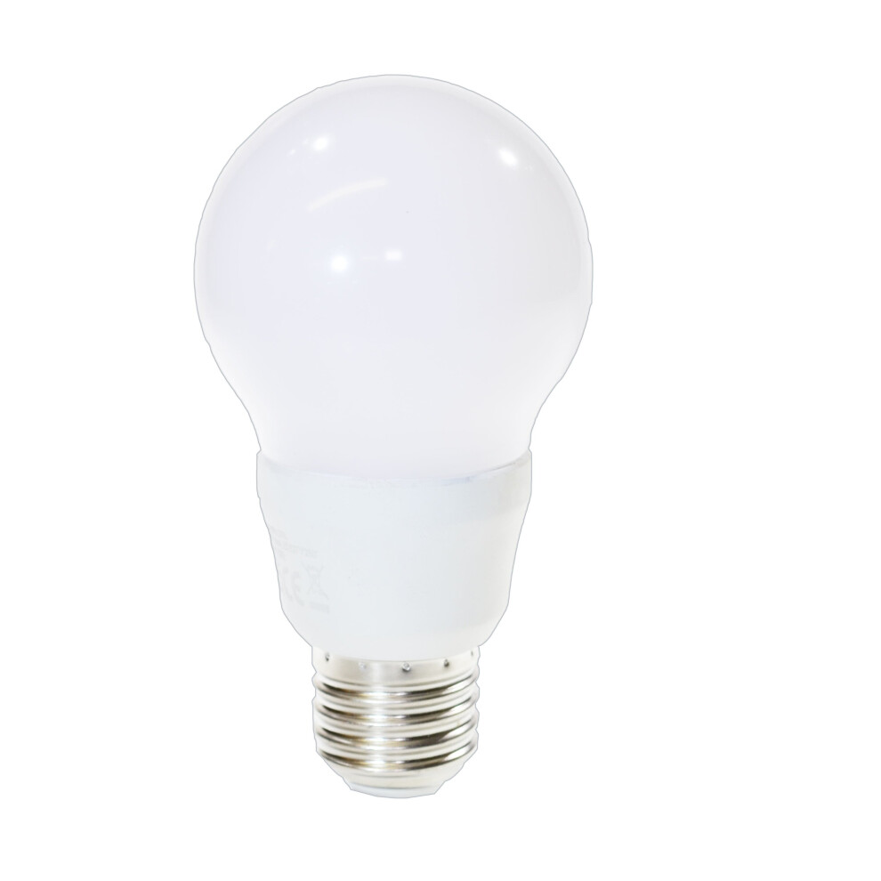 Luceco Standard A60 Classic Frosted Light Bulb DIM2 Warm E27 x2