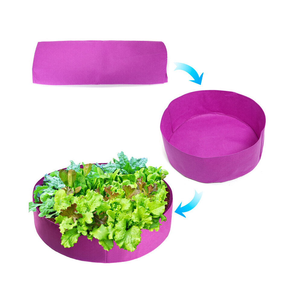 Growing Bag Organic Compost Box Eco-Friendly Compost Storage Round Planting Container for Home Garden Vegetable Strawberry Potato Planting Grow B
