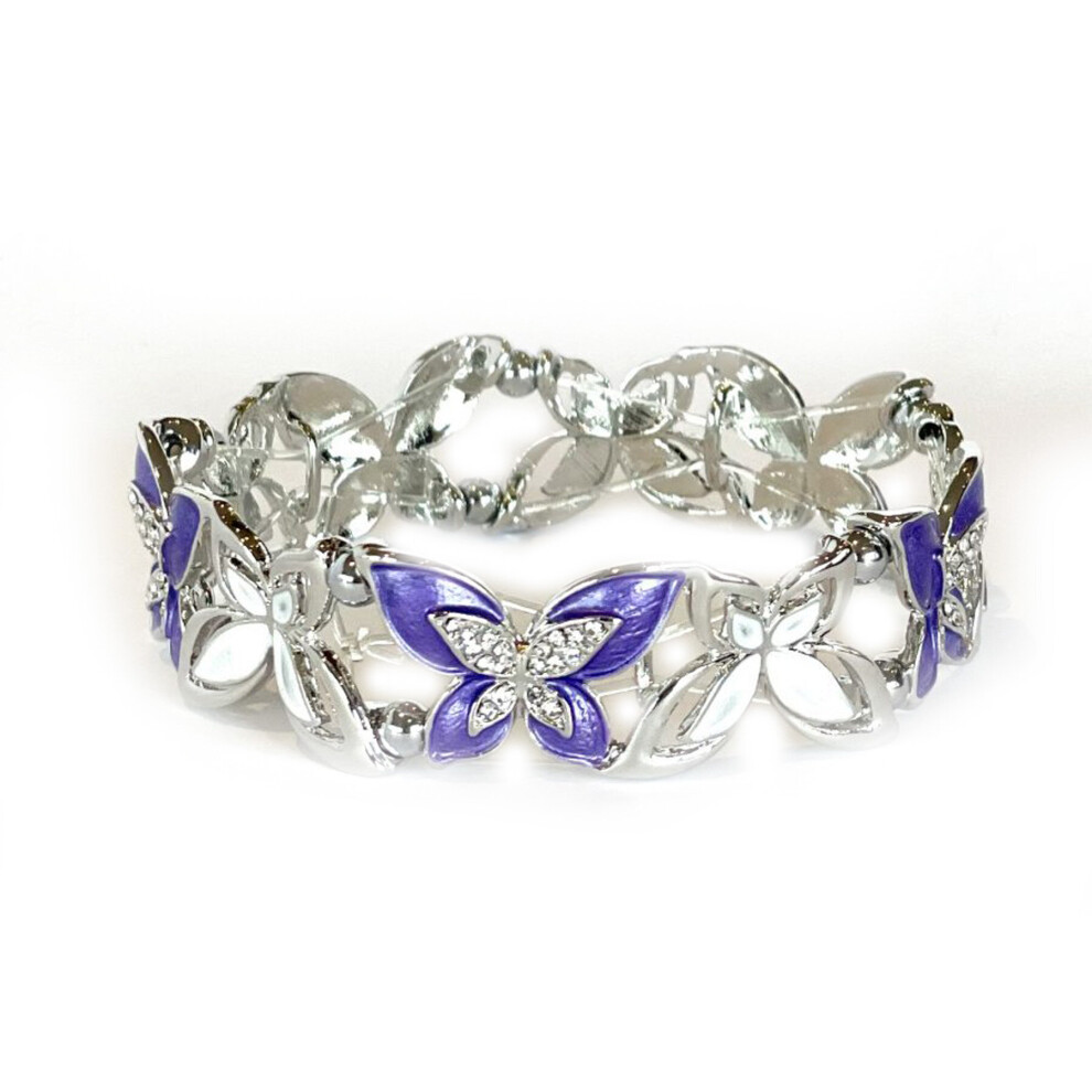 Pure By Coppercraft (Purple Butterfly) Bracelet Hematite Jewellery Fashion Gift Butterfly Not,Specified