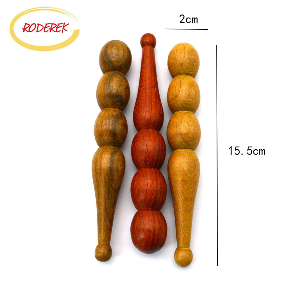 Dechoicelife Anti-Cellulite Wood Massager Stick Face Acupuncture Pen Foot Massage