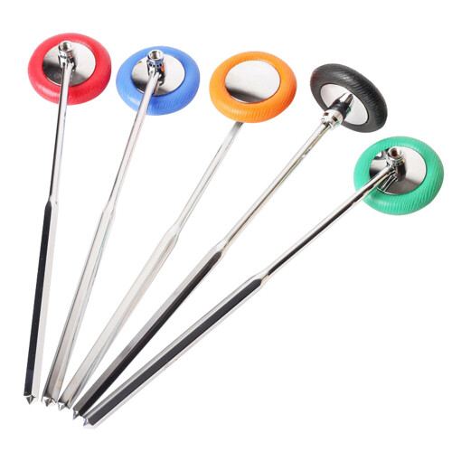 (a-Red) Luxury Round Percussion Hammer Nerve Check Hammer Nerve Reflex Hammer 1