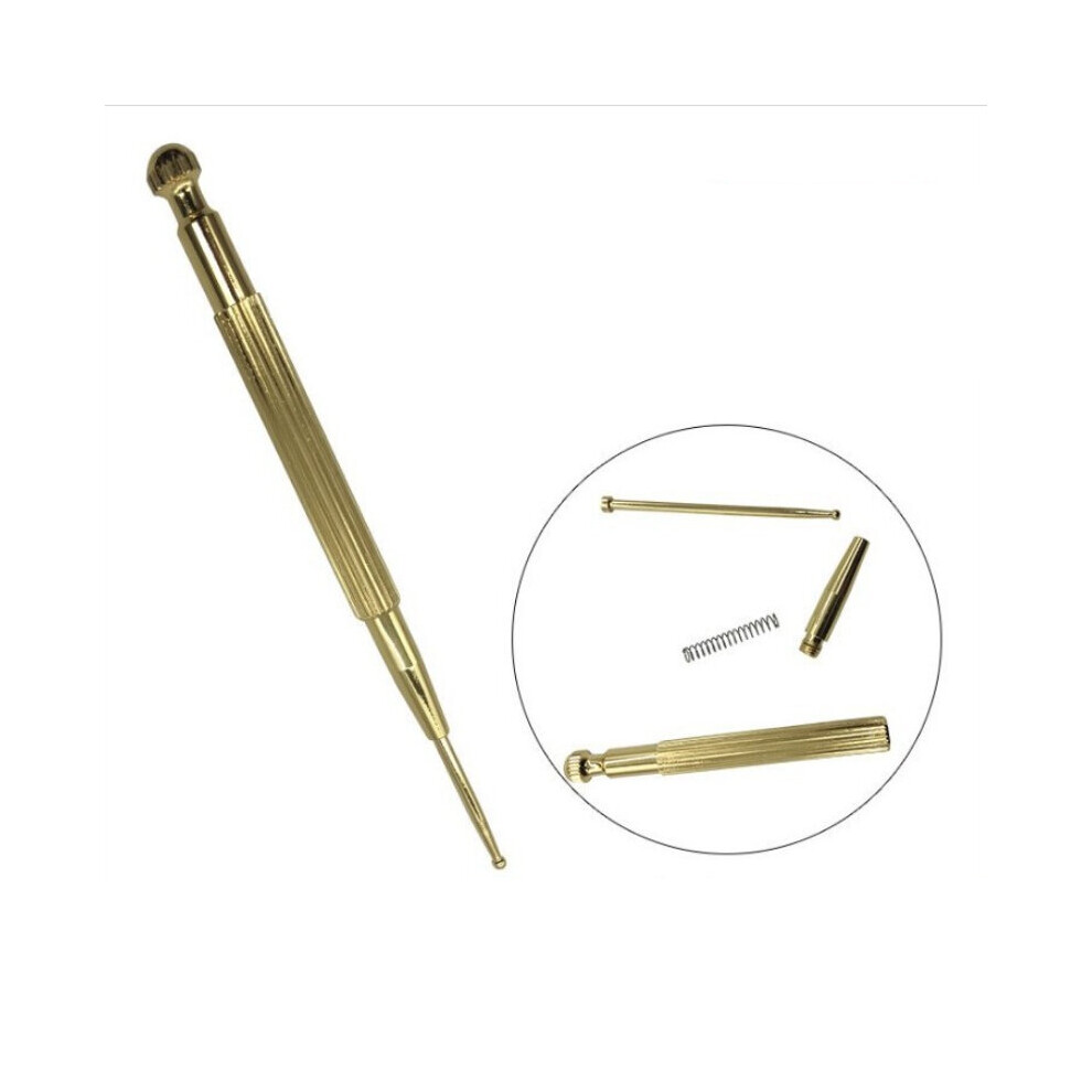 Dechoicelife (A-Pure Copper) Ears Acupuncture Point Probe Massage Tool Painless Lightweight Portable Acupoint Detecting Pen Facial Reflexology Tool