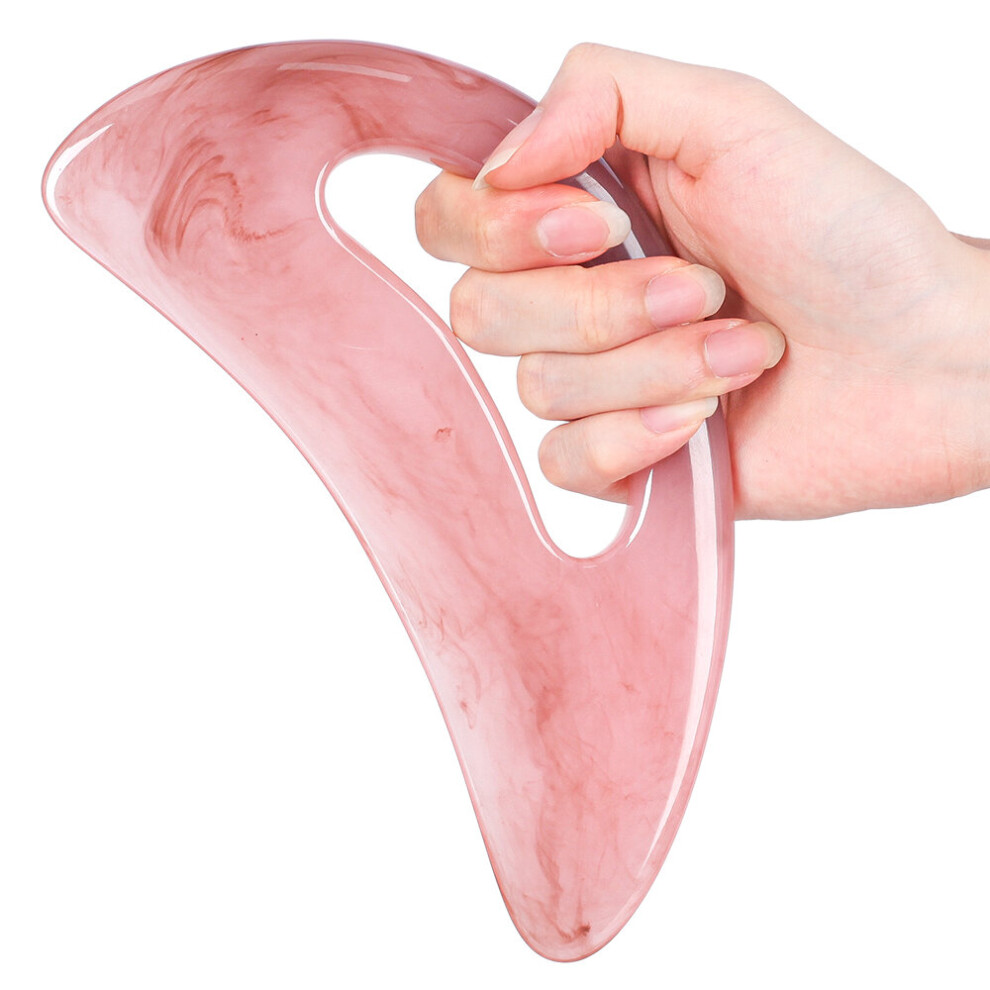 Dechoicelife Pink (A-) Gua Sha Resin Scraping Board Back Whole Body Acupuncture And Moxibustion Scraping Therapy Scraping Massage Tool Health Care Tool