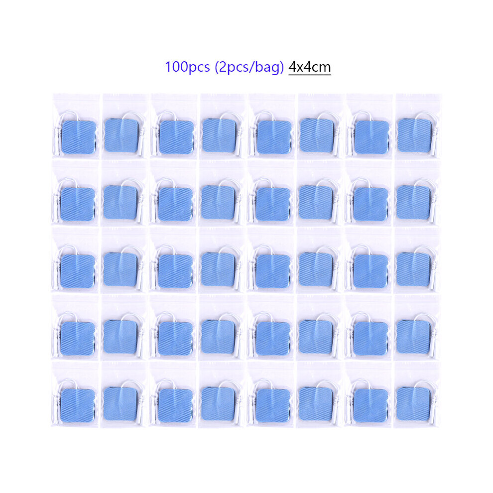 (a-100pcs  4x4cm blue) 100pcs EMS Electrode Pads Gel Patch for Nerve Muscle Stimulator Tens Acupuncture Physiotherapy Machine Slimming Massager Patch-image-OPC-PC9N5WR-NEW