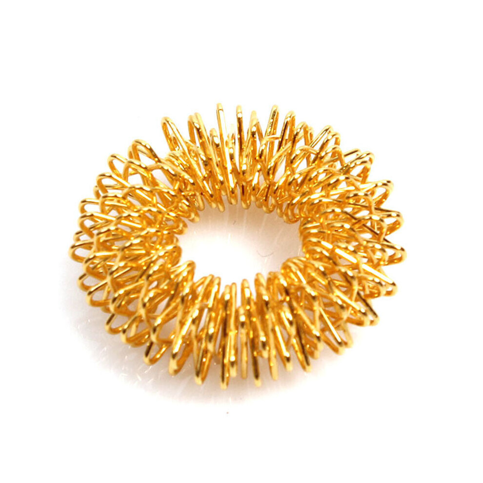 Dechoicelife (A-5Pcs - Gold) 5Pcs Finger Massage Ring Acupuncture Ring Hand Massager Body Massager Relax Hand Massage Finger Lose Weight Massage Health Care