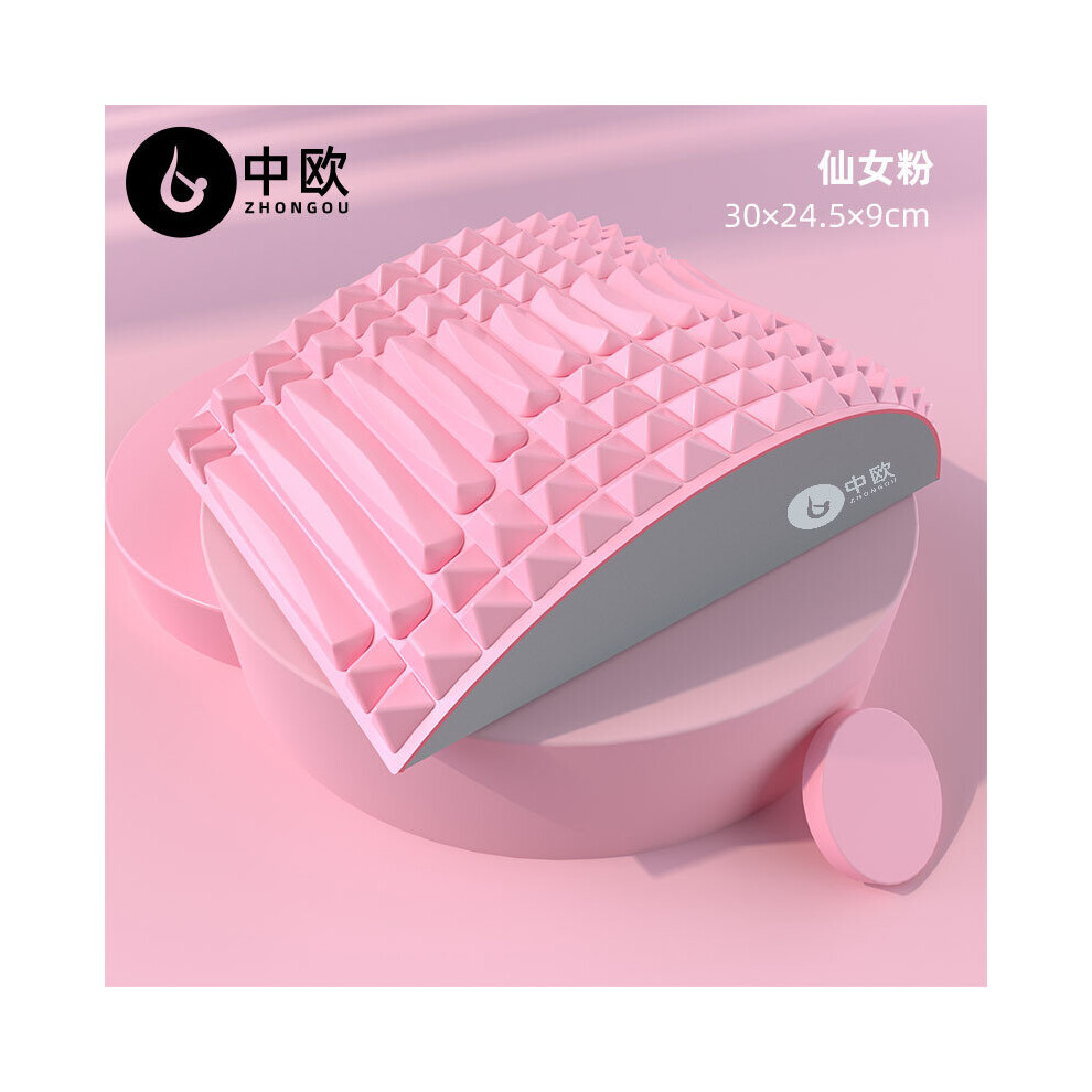 Dechoicelife Red (A-Rose ) Back Stretcher Lumbar Support Back Pain Relief Herniated Disc Sciatica Nerve Spinal Stenosis Posture Corrector Pillow Cushion