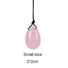(a-1 Small) Massager Stone Natural Rose Quartz Yoni Massager Vaginal Muscle Tightening Vagina Contraction Yoni Egg Women Kegel Exerciser