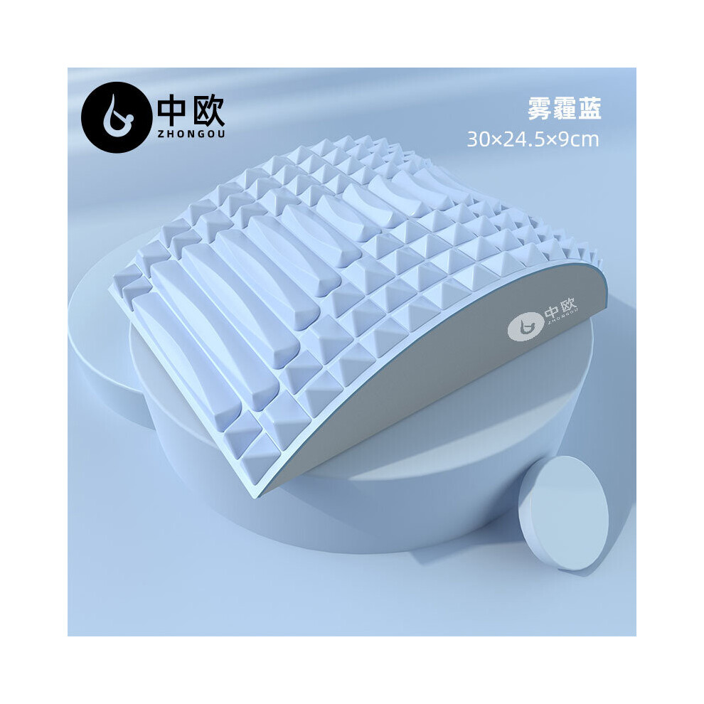 Dechoicelife Blue (A-) Back Stretcher Lumbar Support Back Pain Relief Herniated Disc Sciatica Nerve Spinal Stenosis Posture Corrector Pillow Cushion