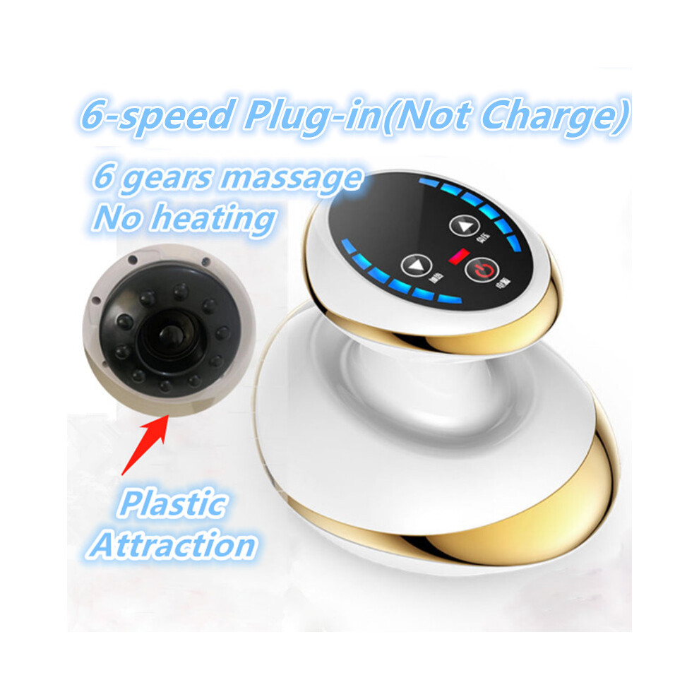 Dechoicelife (A-6-Speed Plug-In) Electric Massager Muscle Machine Cellulite Massager Electric Body Massager Fat Reducer Massager For Body Guasha Back Massager