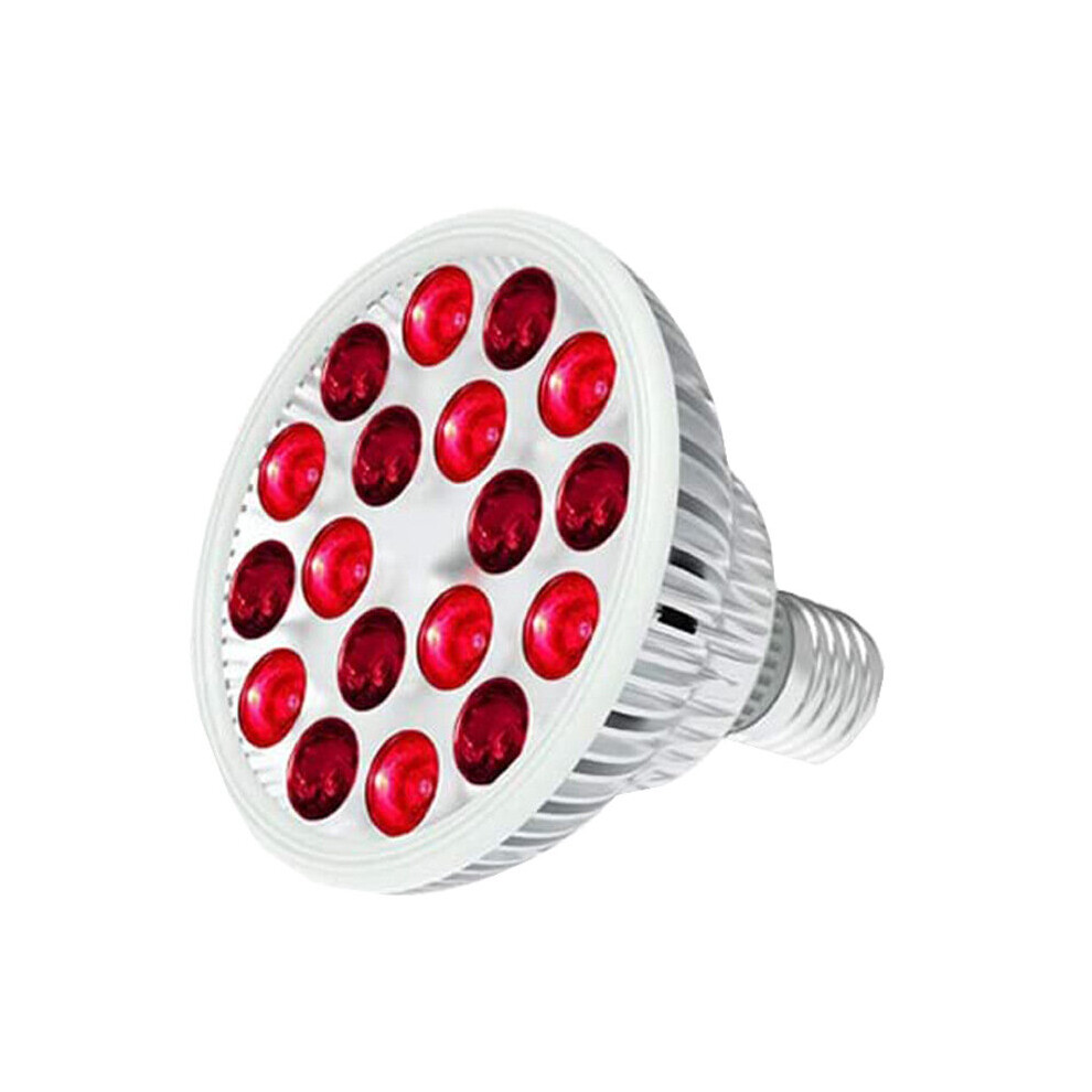 (a-Whte) E27 54W Red Light LED Massage Therapy Lamp  660nm 850nm Near Infrared Therapy Light LED Lamp/ Red Light Grow LED Bulb