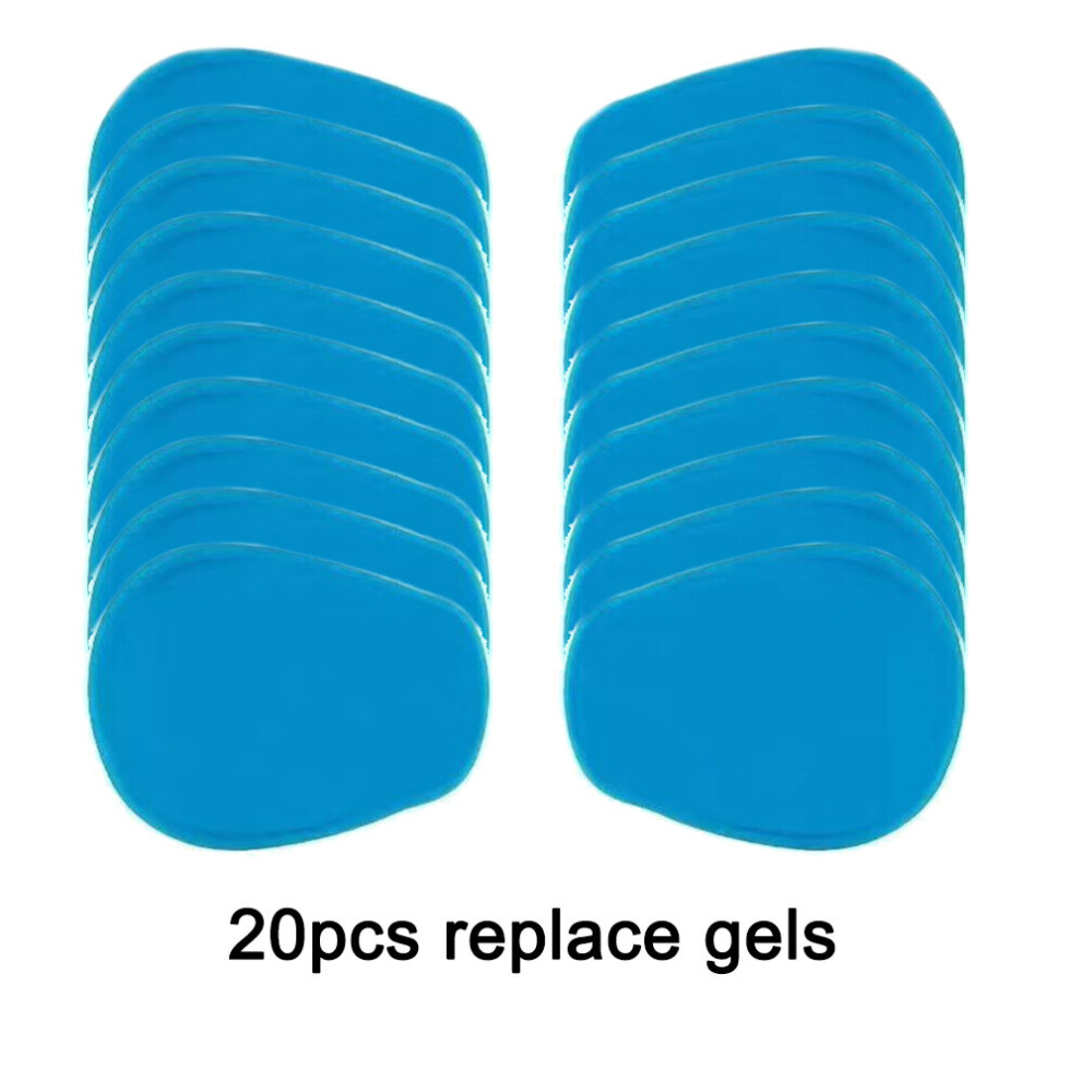 Dechoicelife (A-20Pcs Gel) Electric Pulse Neck Massage Patch Neck Massager Accessories Replace Patch Back Muscle Stimulator Relief Pain Ems Tens Patch