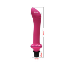 (a-B-RoseRed-18mm) Universal Fascia Gun Accesories Sex Head Silicone Massage Heads Replacement Head for Fascia Massager Gun Percussion Vibrators