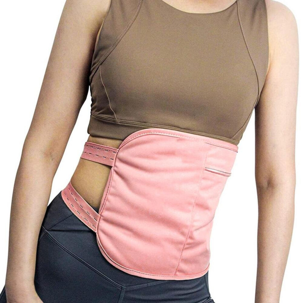 Dechoicelife Pink (A-) Castor Oil Pack Organic Castor Oil Compression Wrap Self Conditioning Improvement Supplies For Bowel Movements Digestion